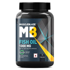 MuscleBlaze Omega 3 Fish Oil (1000 mg) with 180mg EPA and 120mg DHA 90 Tablets 24gram