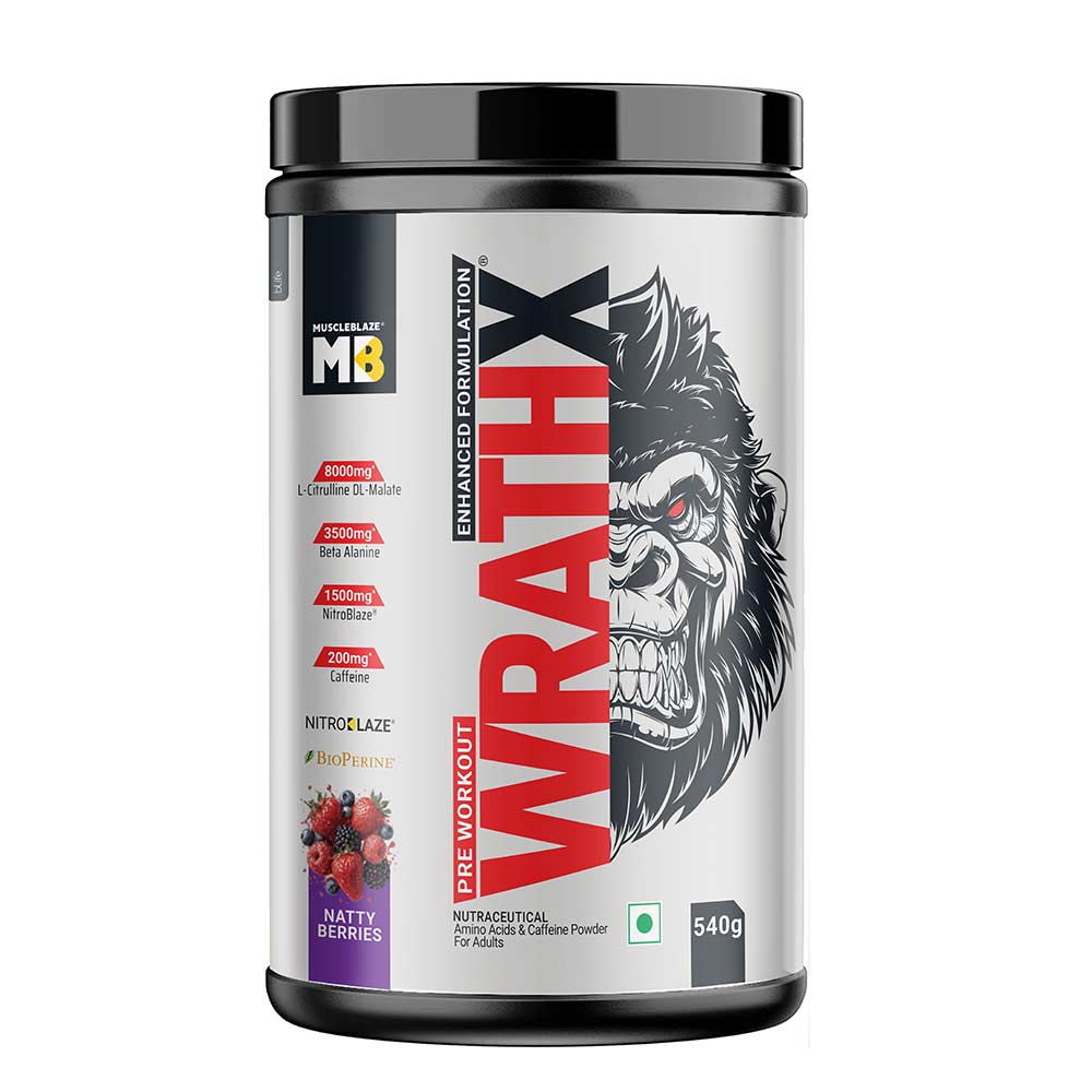 MuscleBlaze Pre Workout WrathX 24gram
