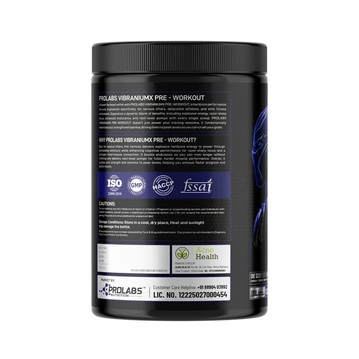 VIBRANIUM-X PRE WORKOUT 50 SERVINGS 24gram